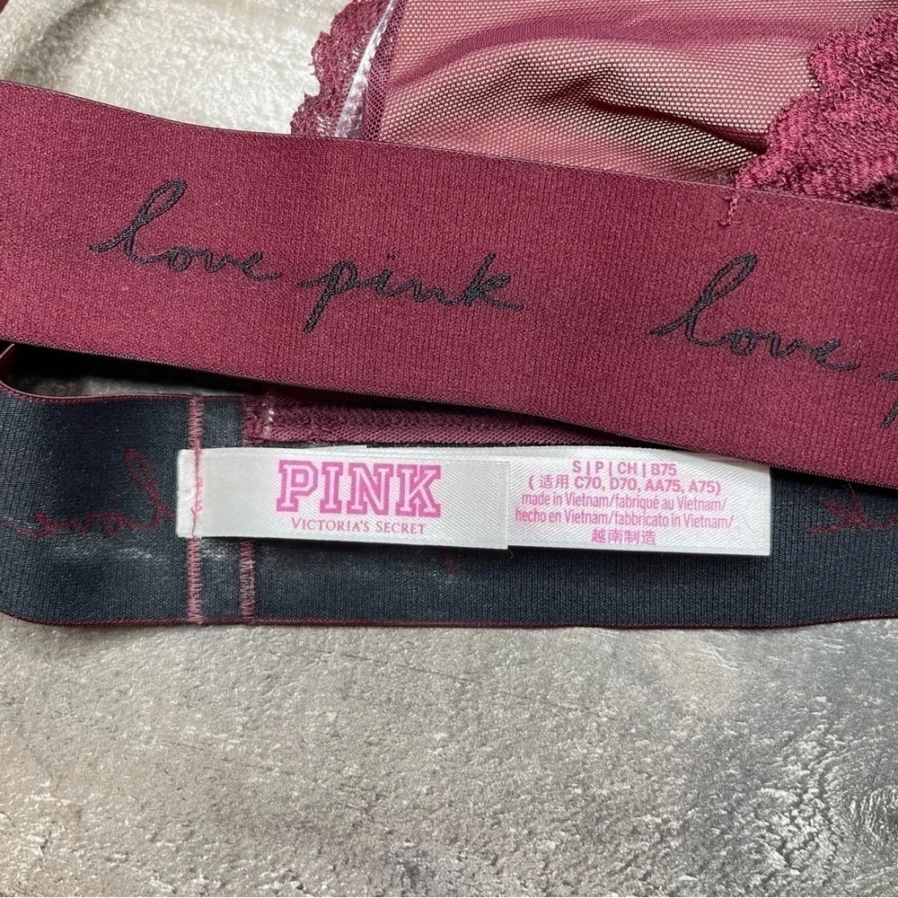 PINK by Victoria’s Secret Lace Bralette size Small